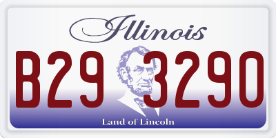 IL license plate B293290
