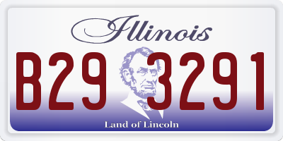 IL license plate B293291