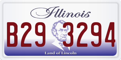 IL license plate B293294