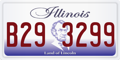 IL license plate B293299