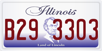 IL license plate B293303