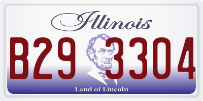 IL license plate B293304