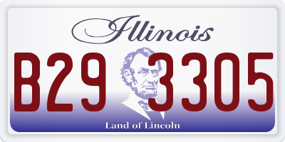 IL license plate B293305
