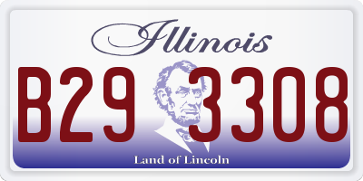 IL license plate B293308