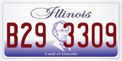 IL license plate B293309