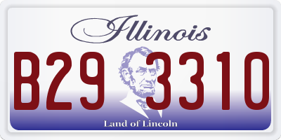 IL license plate B293310