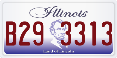 IL license plate B293313