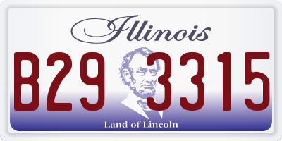 IL license plate B293315