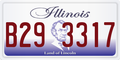 IL license plate B293317