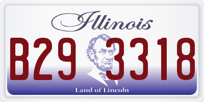 IL license plate B293318