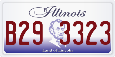 IL license plate B293323