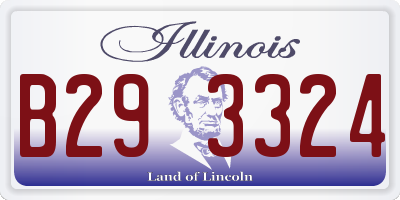 IL license plate B293324