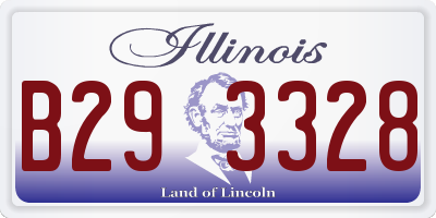 IL license plate B293328