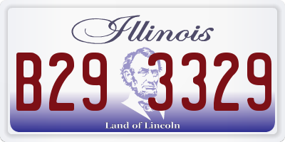 IL license plate B293329