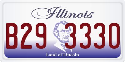 IL license plate B293330