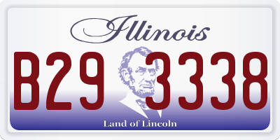 IL license plate B293338