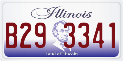 IL license plate B293341