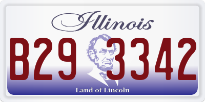 IL license plate B293342