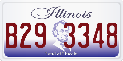 IL license plate B293348