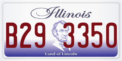 IL license plate B293350