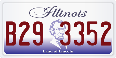 IL license plate B293352