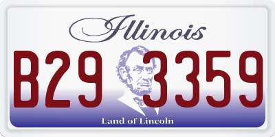 IL license plate B293359