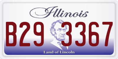 IL license plate B293367