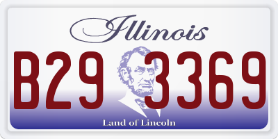IL license plate B293369