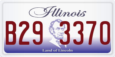 IL license plate B293370