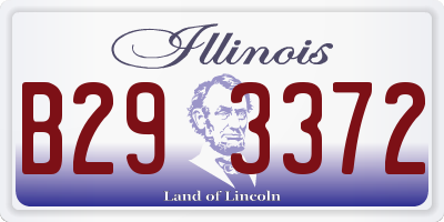 IL license plate B293372