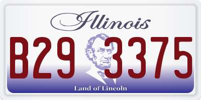 IL license plate B293375