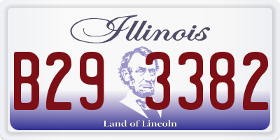 IL license plate B293382