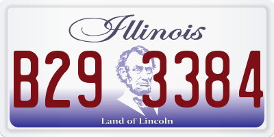 IL license plate B293384