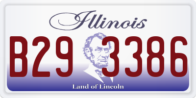 IL license plate B293386