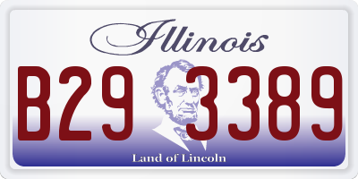 IL license plate B293389