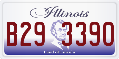 IL license plate B293390