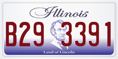 IL license plate B293391