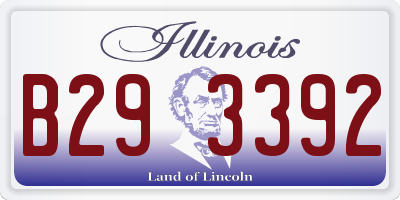 IL license plate B293392