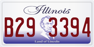IL license plate B293394