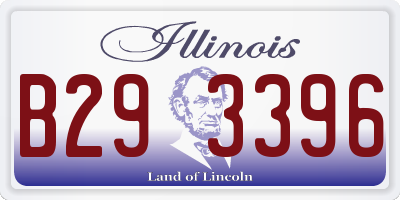 IL license plate B293396