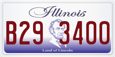 IL license plate B293400