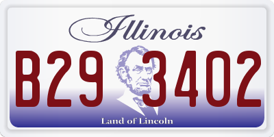 IL license plate B293402
