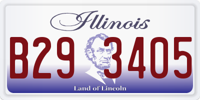 IL license plate B293405