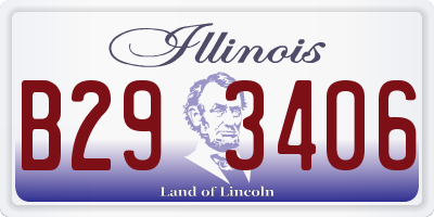 IL license plate B293406
