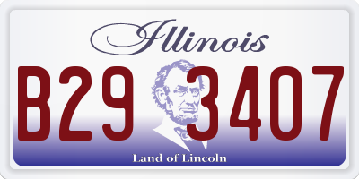 IL license plate B293407