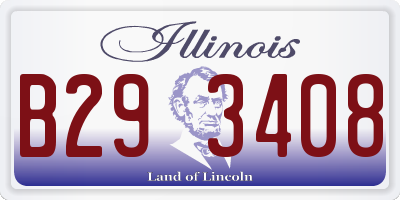 IL license plate B293408