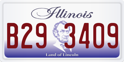 IL license plate B293409