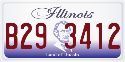 IL license plate B293412