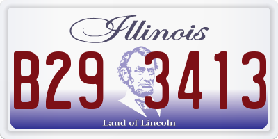 IL license plate B293413