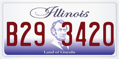 IL license plate B293420